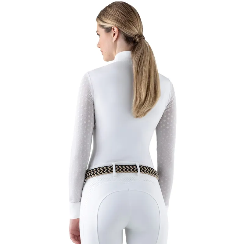 Equiline Carrid Womens Long Sleeve Show Shirt - White-1