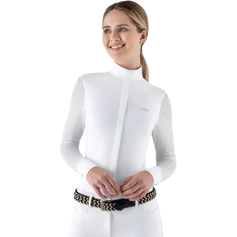 Equiline Carrid Womens Long Sleeve Show Shirt - White