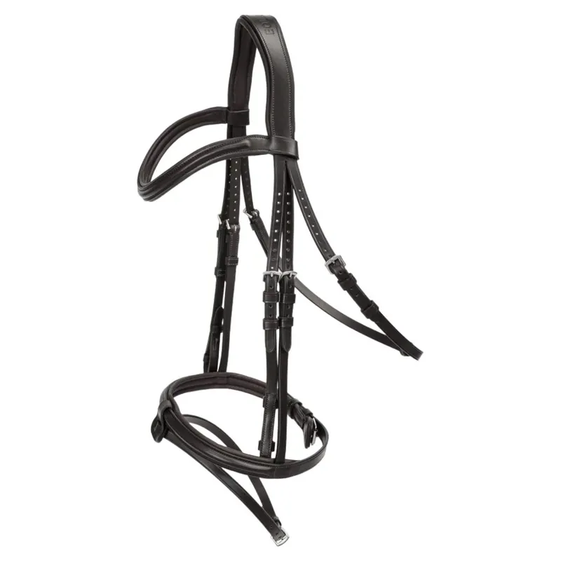 Equiline Classic Flash Bridle - Black