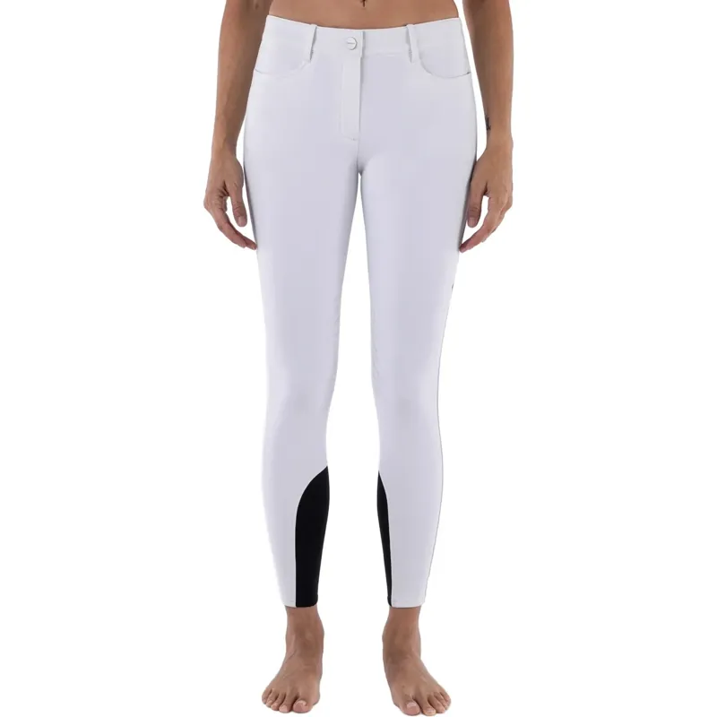 Equiline Cornek Knee Grip Women's Competition Breeches - White-1