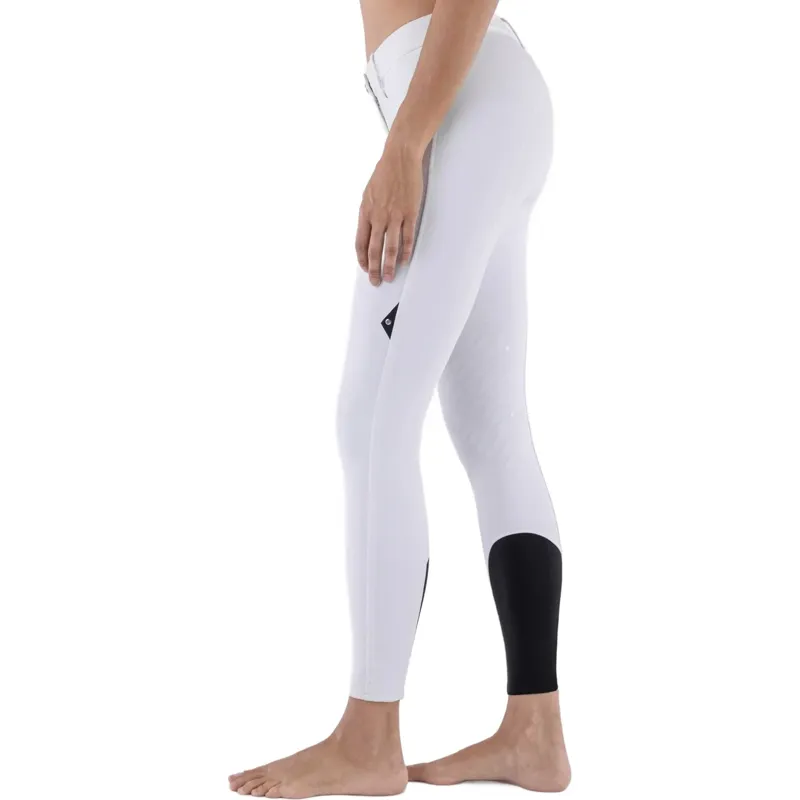 Equiline Cornek Knee Grip Women's Competition Breeches - White-3