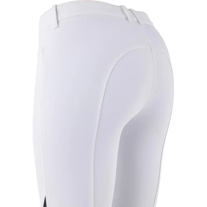 Equiline Cornek Knee Grip Women's Competition Breeches - White-4