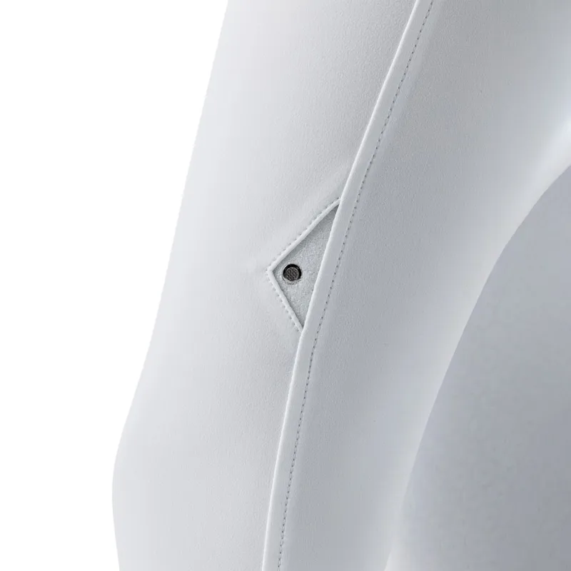 Equiline Crystalef High Waist Full Grip Ladies Breeches - White-3