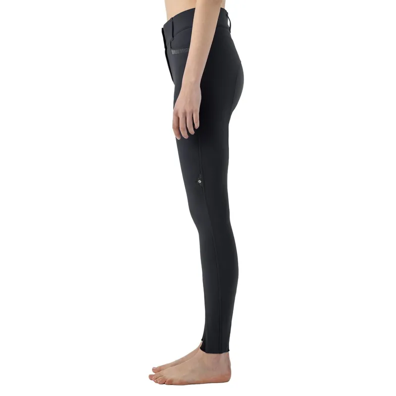 Equiline Crystalek High Waist Knee Grip Women's Breeches - Black-1