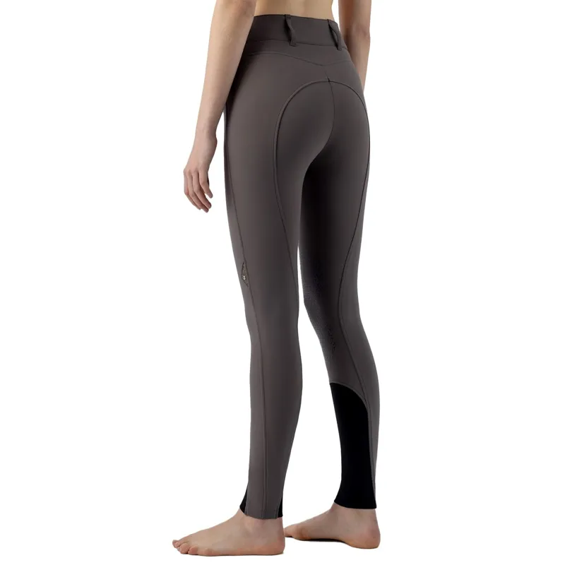 Equiline Crystalek High Waist Knee Grip Womens Breeches - Marsh-1