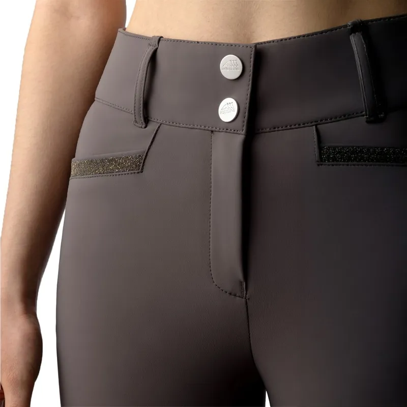 Equiline Crystalek High Waist Knee Grip Womens Breeches - Marsh-2