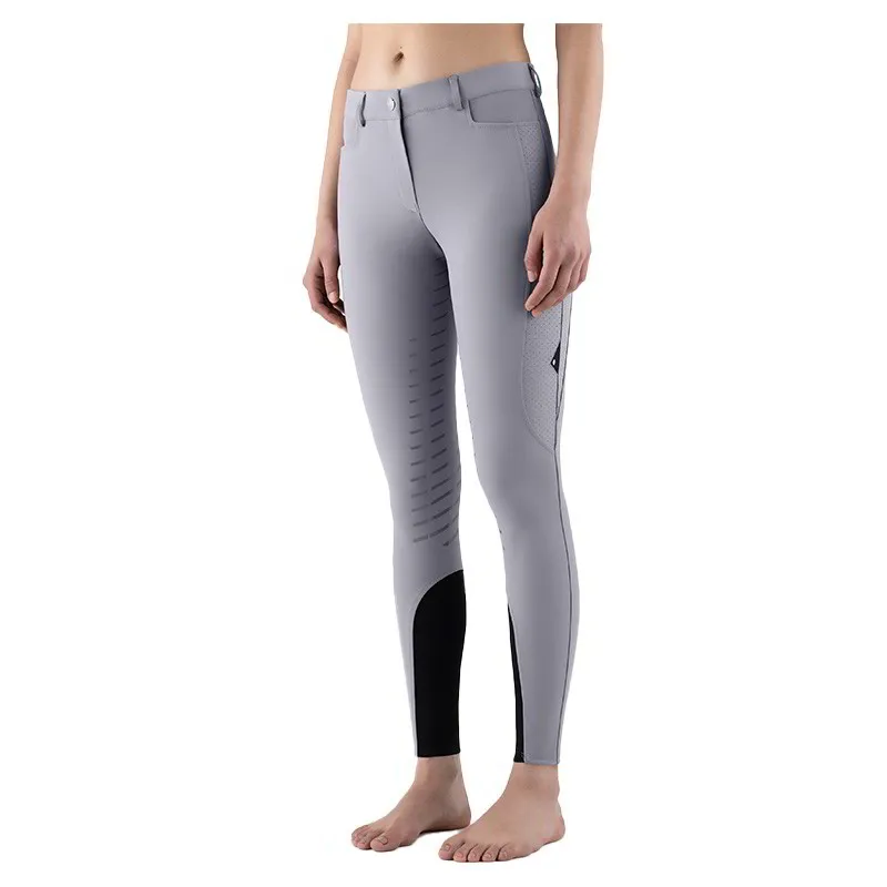Equiline Curtek Ladies Knee Grip Breeches - Lilac Grey