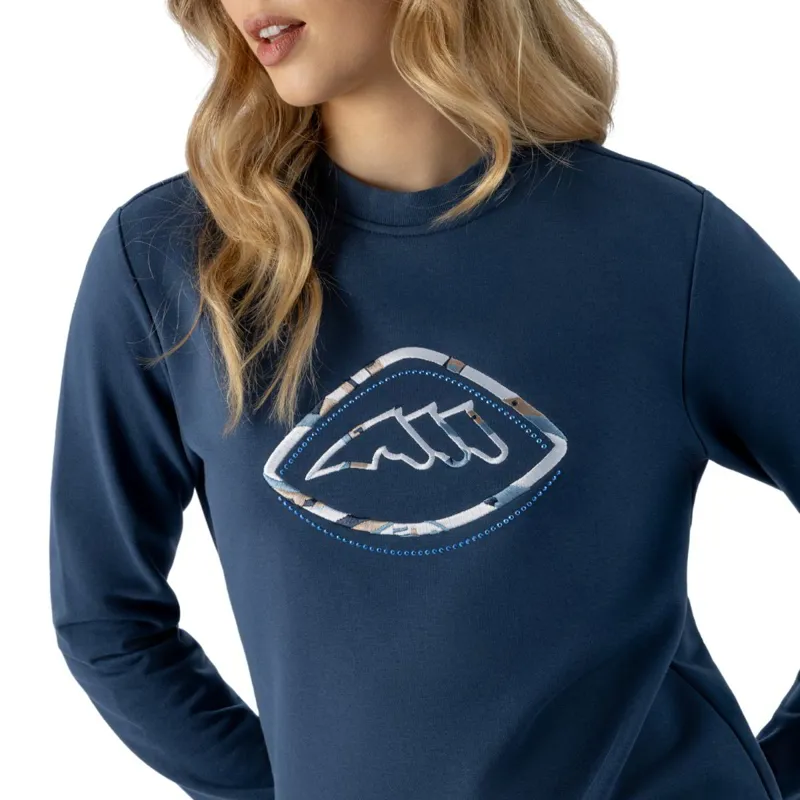 Equiline Eben Women's Sweatshirt - Dark Denim-1