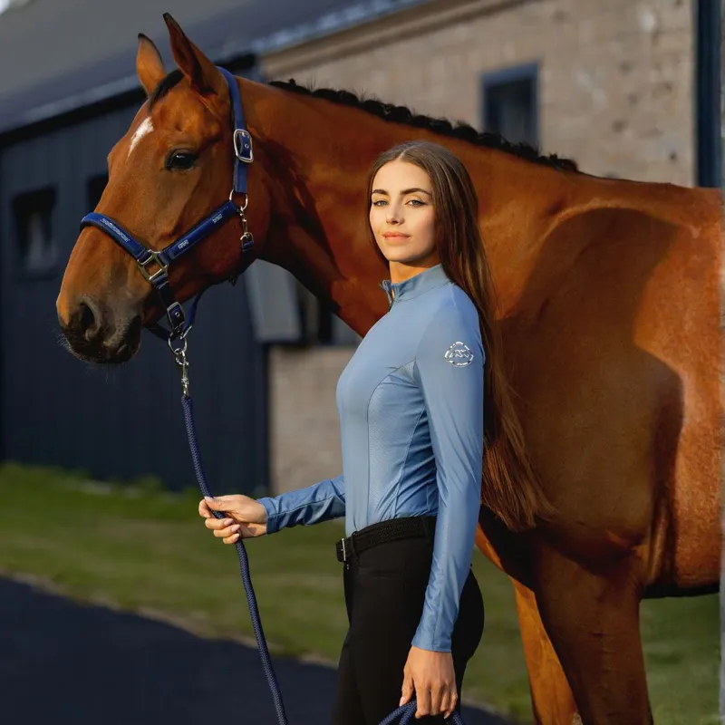 Equiline Edison Women's Second-Skin Base Layer - Provincial Blue