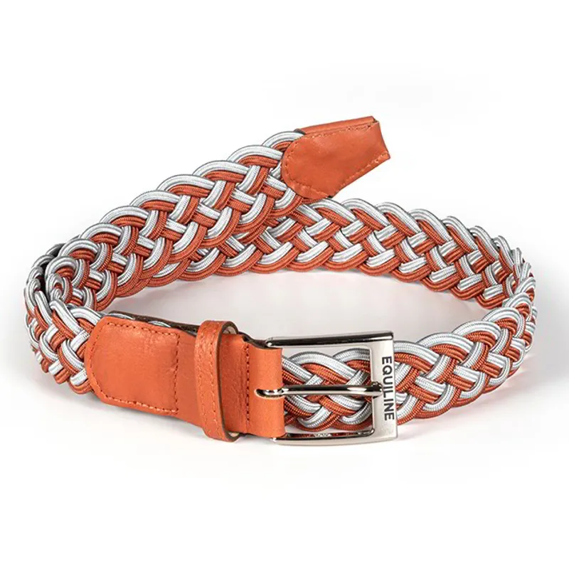 Equiline Egri Braided Elastic Unisex Belt - Ginger