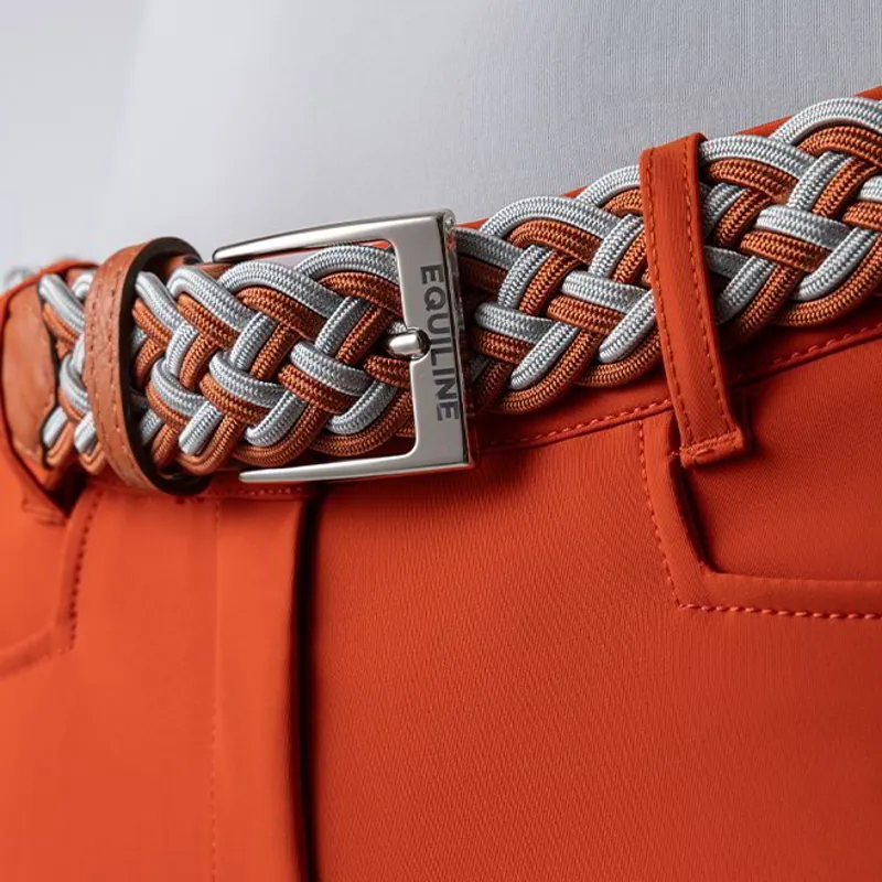 Equiline Egri Braided Elastic Unisex Belt - Ginger-1