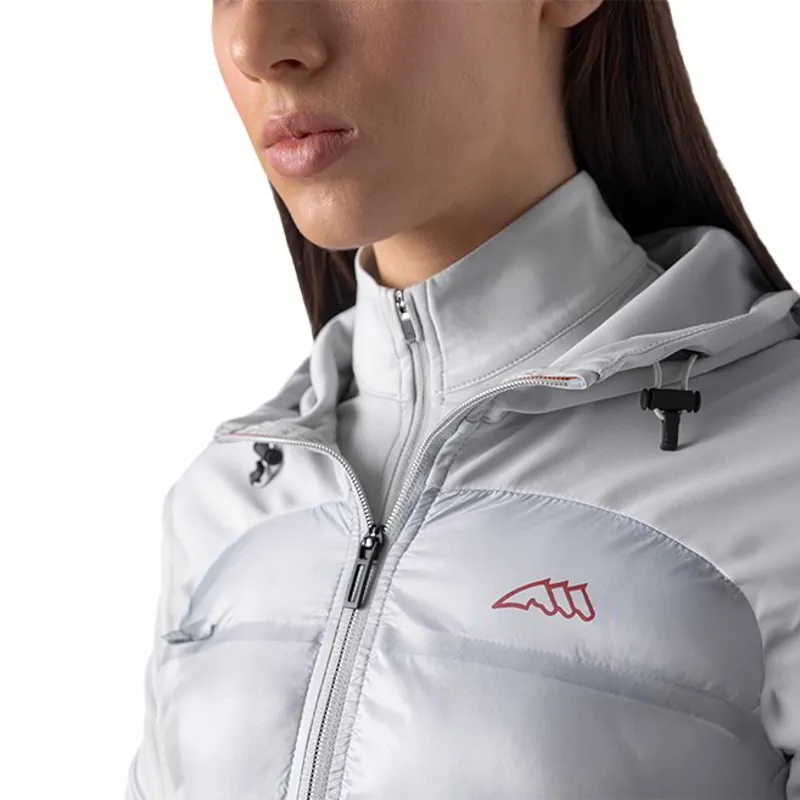 Equiline Egrige Womens Quilted Nylon-Tec Softshell Jacket - Artic Ice-4