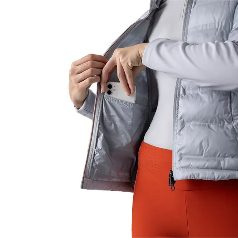 Equiline Egrige Womens Quilted Nylon-Tec Softshell Jacket - Artic Ice-5