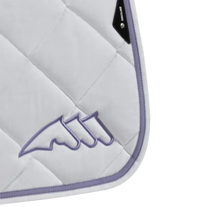 Equiline EQCHROMA Dressage Saddle Pad and Ear Bonnet Set - White-1
