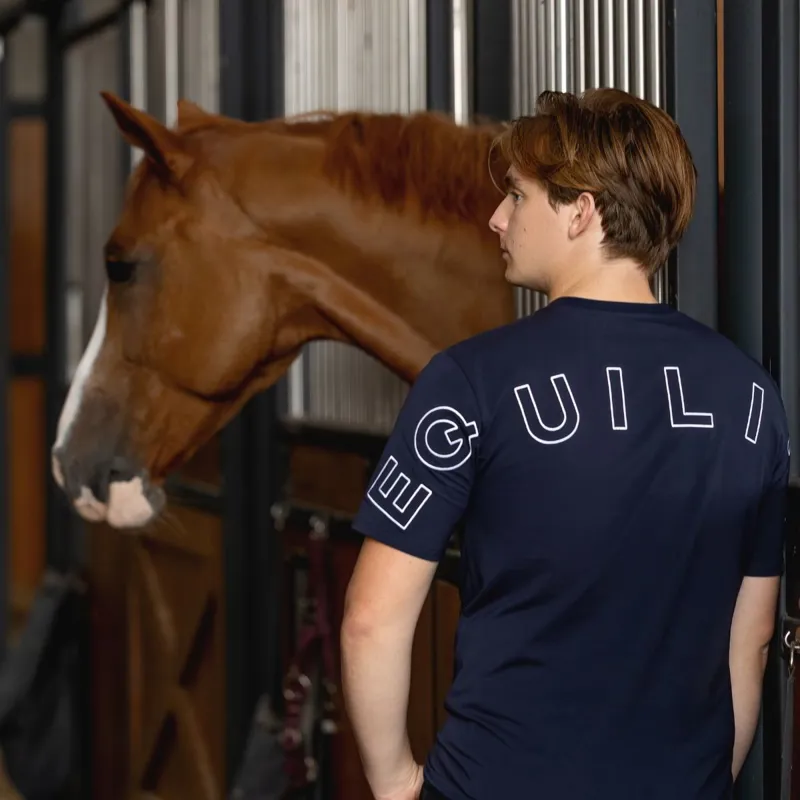 Equiline Eqcarge Men's Short Sleeve T-Shirt - Blue-1