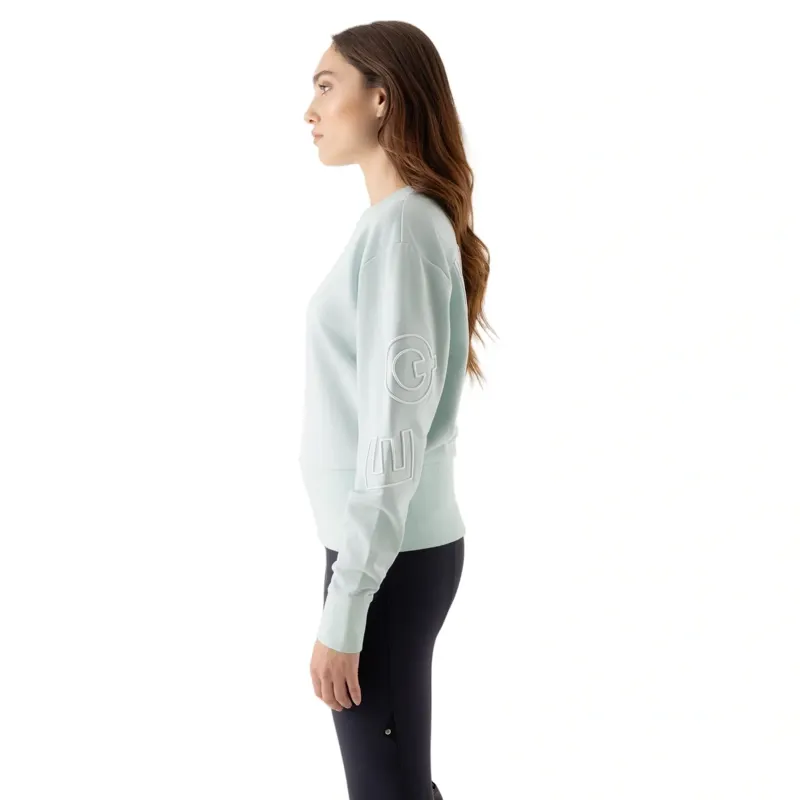Equiline Eqcarly Women's Pullover Sweater - Surf Green-1