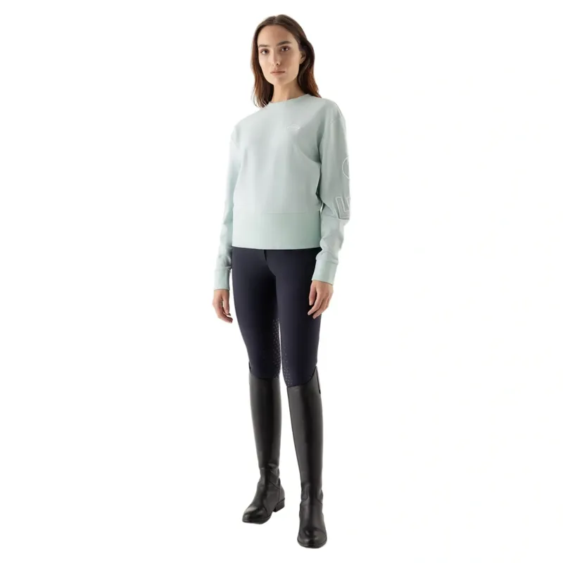 Equiline Eqcarly Women's Pullover Sweater - Surf Green-3