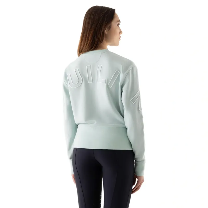 Equiline Eqcarly Women's Pullover Sweater - Surf Green-4