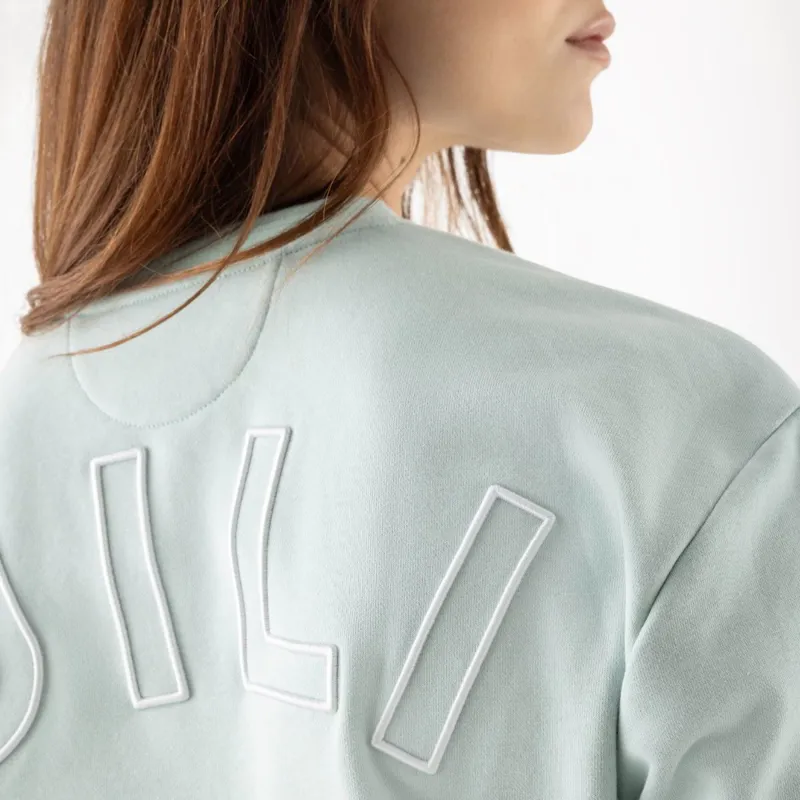 Equiline Eqcarly Women's Pullover Sweater - Surf Green-6