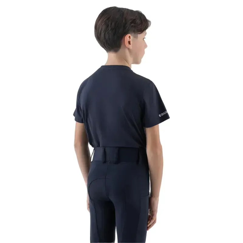 Equiline Eqcesco Youth T-Shirt - Blue-2