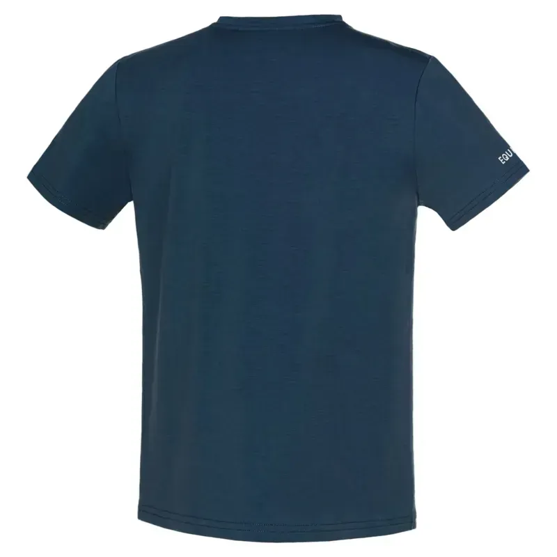 Equiline Eqcesco Youth T-Shirt - Blue-3
