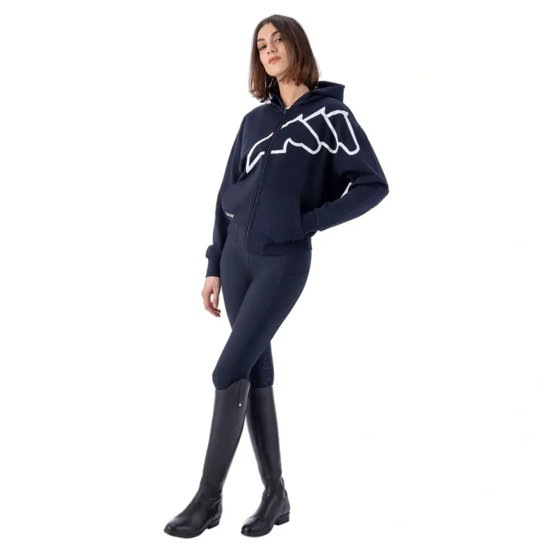 Equiline Eqcorgia Women's Full Zip Hoodie - Blue-1