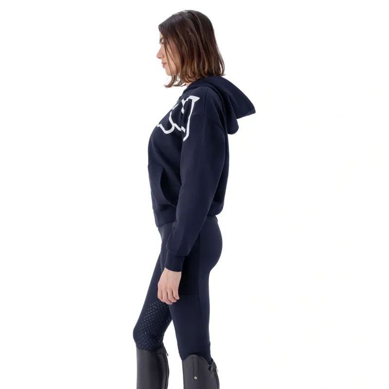 Equiline Eqcorgia Women's Full Zip Hoodie - Blue-5