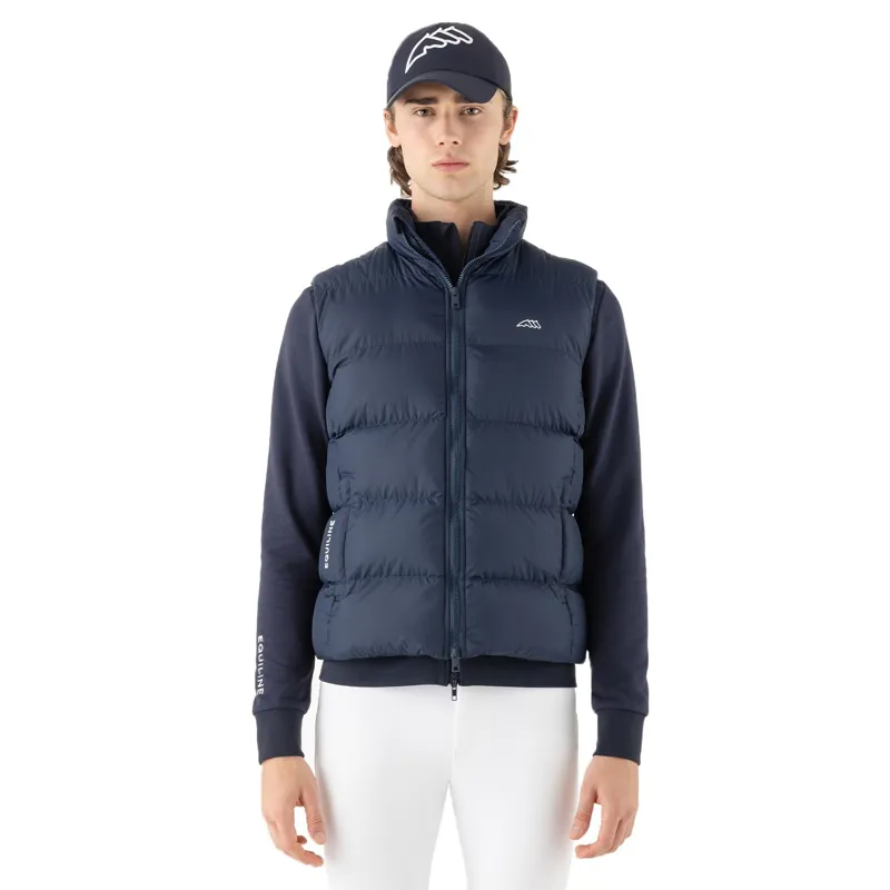 Equiline Eqcortek Mens Padded Vest - Blue