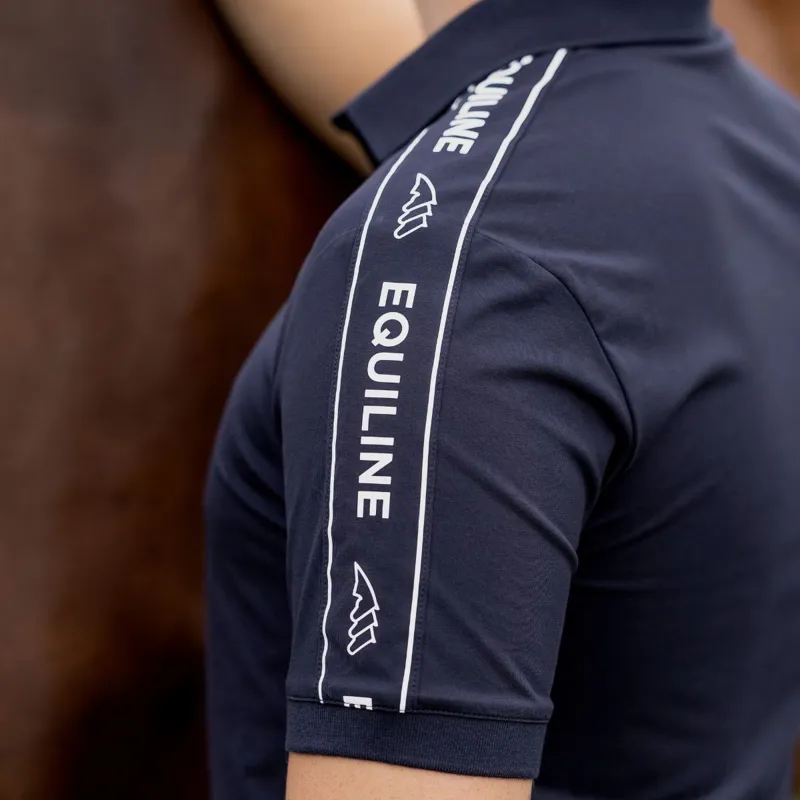 Equiline Eqcravet Men's Polo Shirt - Blue-1