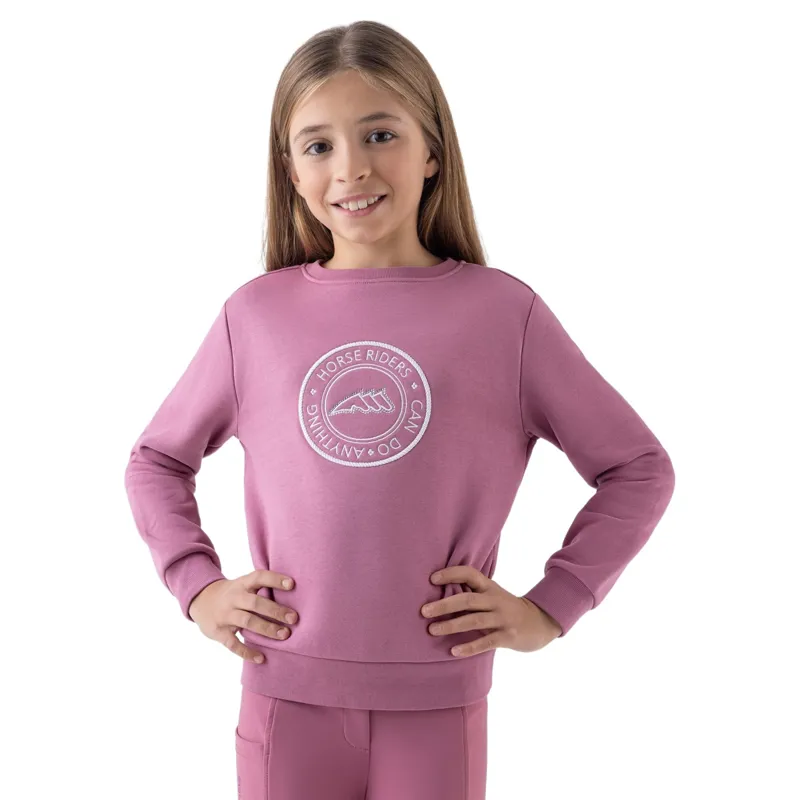Equiline Eqgepa Junior Girls Sweater - Daybreak-1