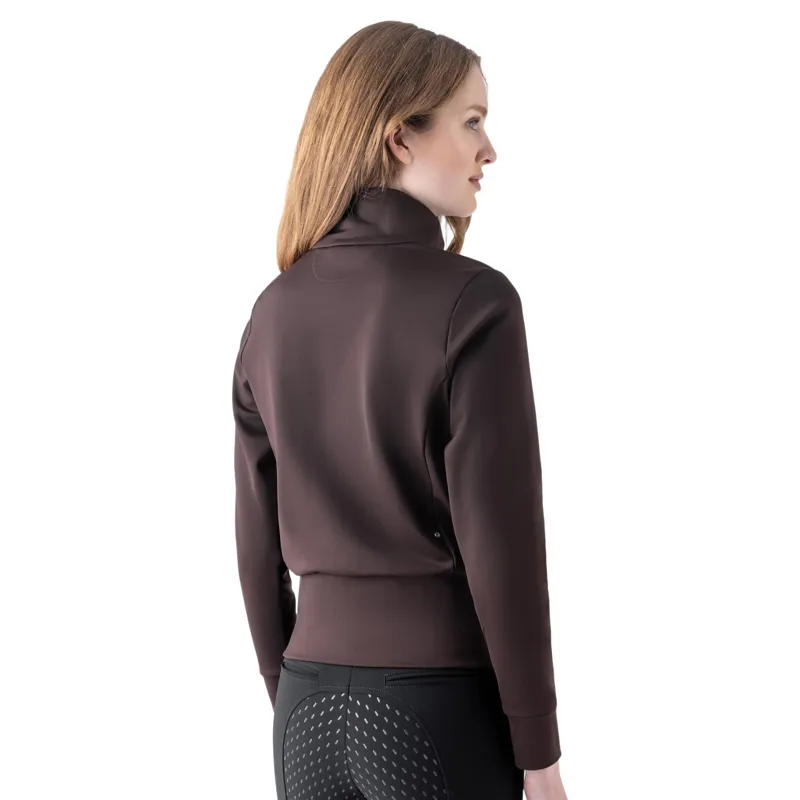 Equiline Eqglech Women's Full-Zip Sweatshirt - Coffee Bean Pre-Order-1
