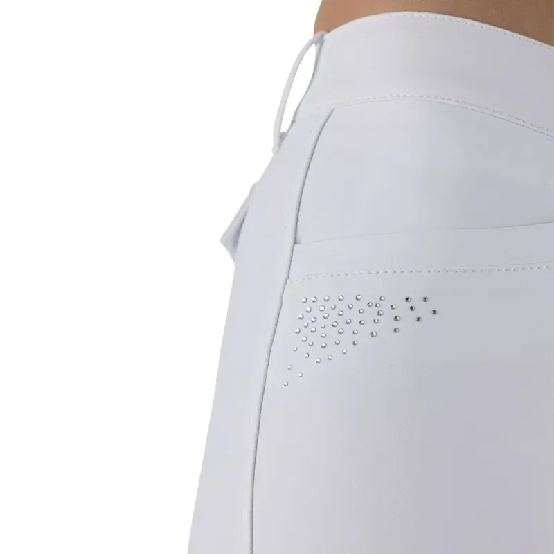 Equiline Eqgurf BX-TECH Full Grip Women's Breeches - White-1