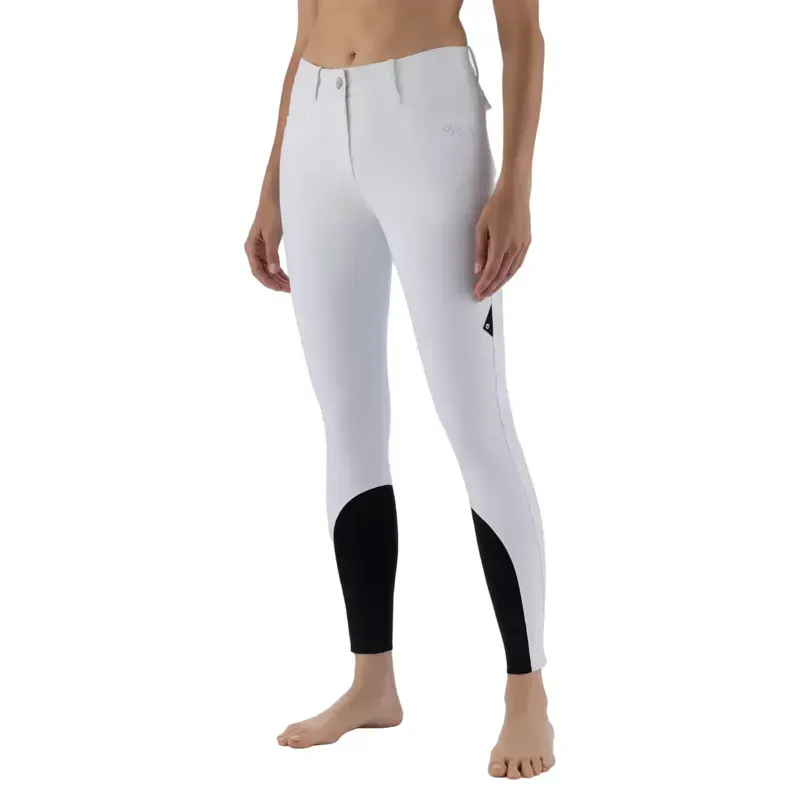 Equiline Eqgurf BX-TECH Full Grip Women's Breeches - White-3