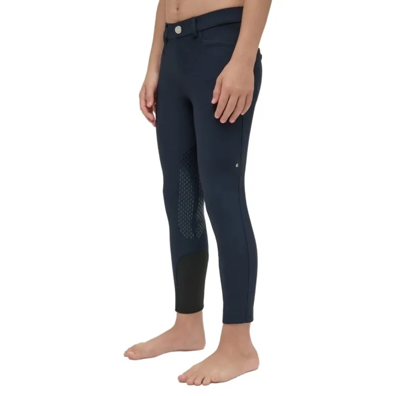 Equiline Junior Competition Knee Grip Breeches - Blue