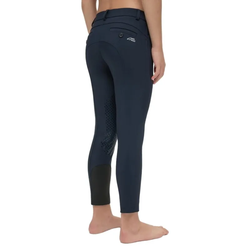 Equiline Junior Competition Knee Grip Breeches - Blue-1