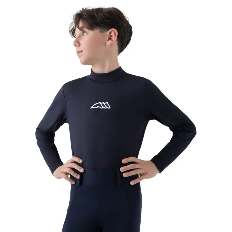 Equiline Eqjin Junior Unisex Second Skin Base Layer - Blue-2