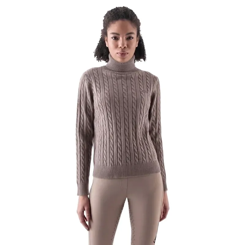 Equiline Eqlover High Neck Pullover - Greige