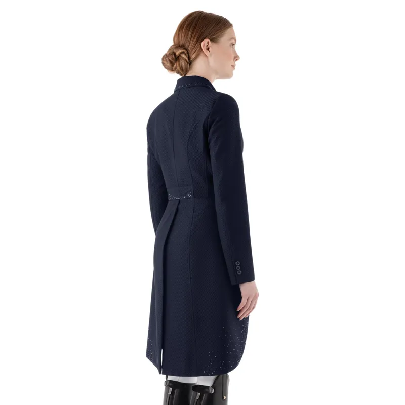 Equiline Eqzeffiro Women's Mesh Dressage Tails - Blue-3