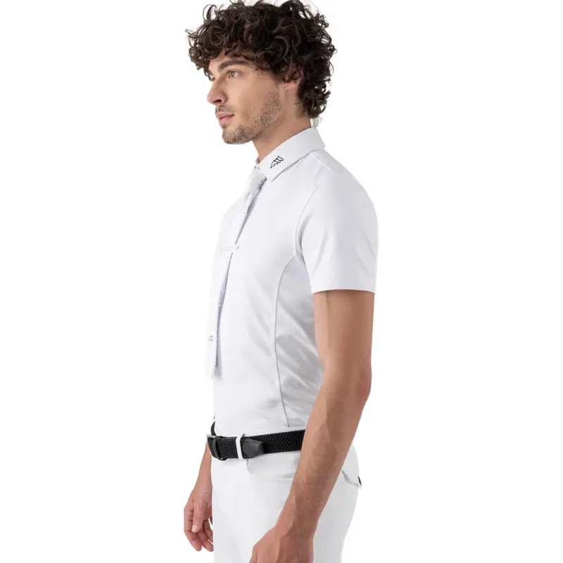 Equiline Ethan Men's Short Sleeve Show Shirt - White-1