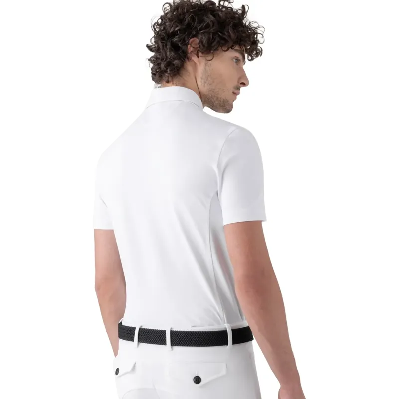 Equiline Ethan Men's Short Sleeve Show Shirt - White-2
