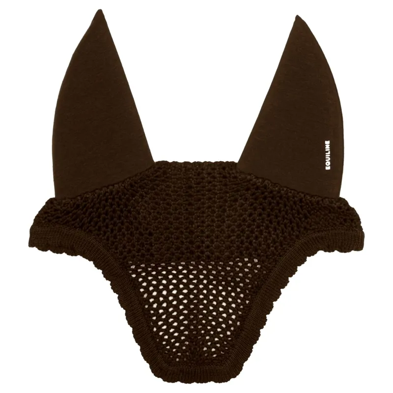 Equiline Gerald Soundless Fly Bonnet - Brown