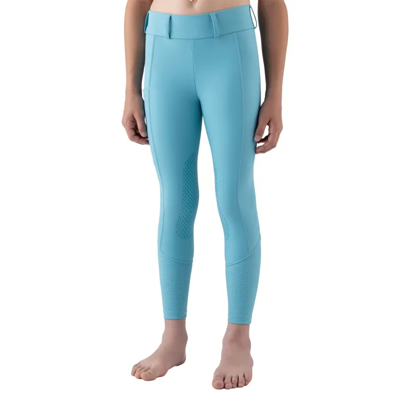 Equiline Gingef Full Grip Junior Riding Tights - Aquarelle
