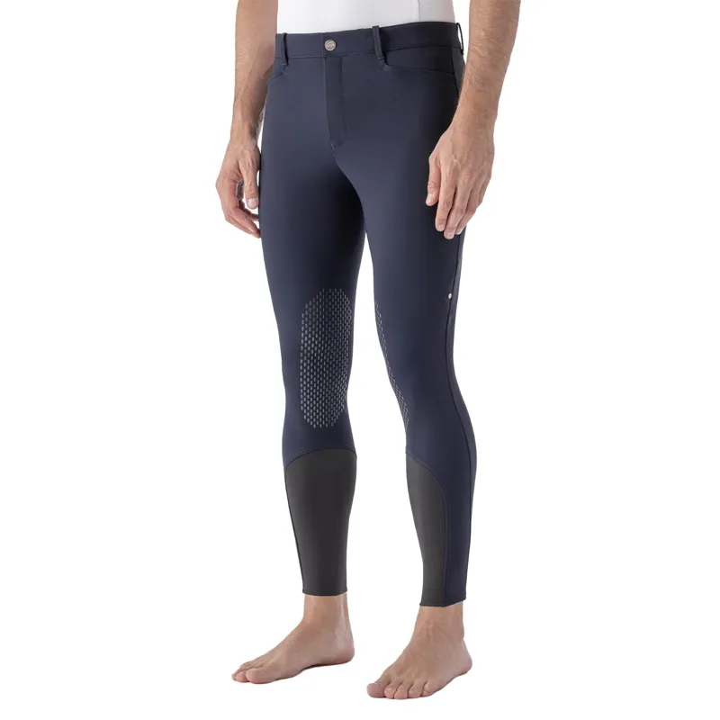 Equiline GraftonB Men's Knee Grip Breeches - Blue