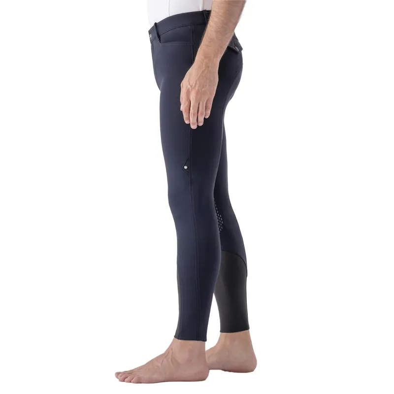 Equiline GraftonB Men's Knee Grip Breeches - Blue-2