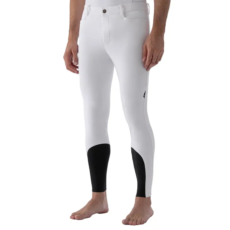 Equiline GraftonB Men's Knee Grip Breeches - White