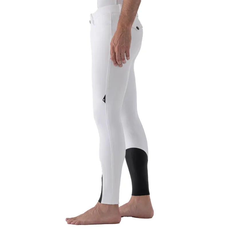 Equiline GraftonB Men's Knee Grip Breeches - White-1