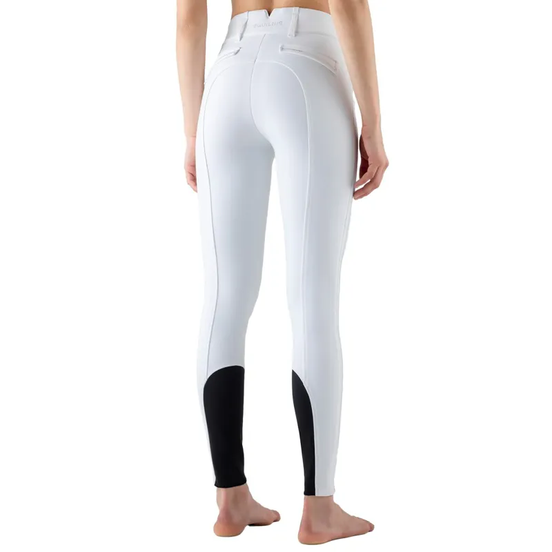 Equiline Grelbikh Knee Grip Ladies High-Waist Breeches - White-1