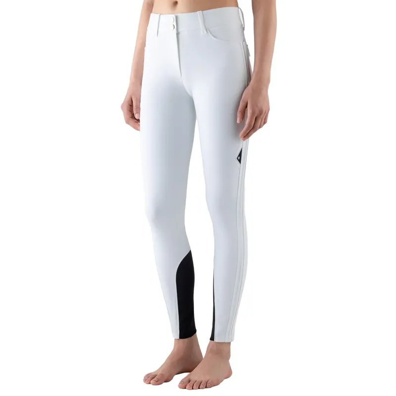 Equiline Grelbikh Knee Grip Ladies High-Waist Breeches - White