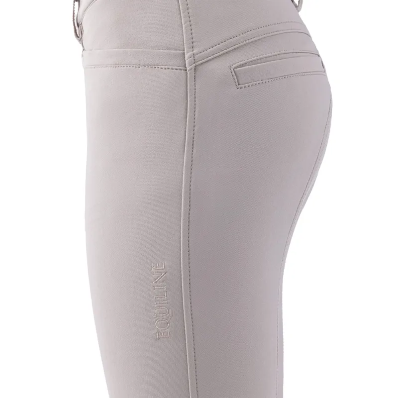 Equiline Jinak Knee Grip Junior Girls Competition Breeches - Beige-3
