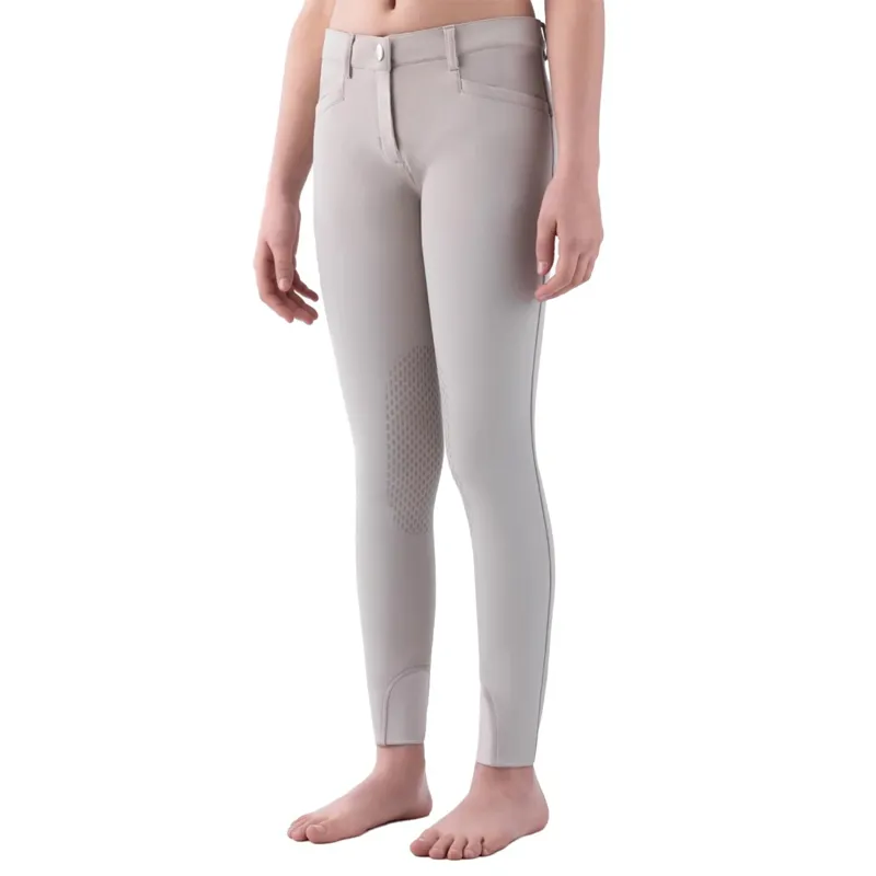 Equiline Jinak Knee Grip Junior Girls Competition Breeches - Beige